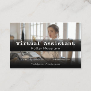 Advertise Virtual Assistant Gig Business Card