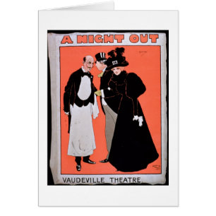Advertisement for 'A Night Out', at the Vaudeville
