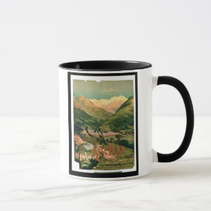 Advertisement for 'Allevard Les Bains', Isere (col Mug