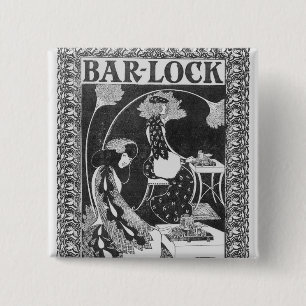 Advertisement for Bar-Lock Typewriters, c.1895 2 Inch Square Button