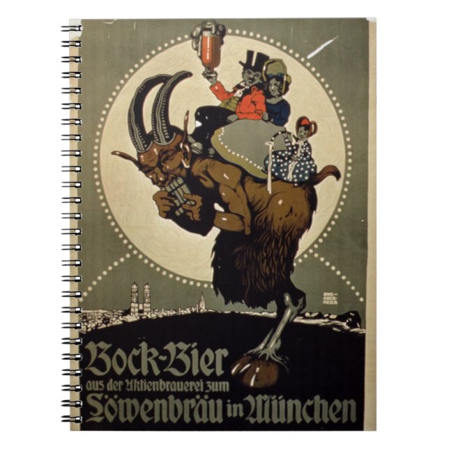 Advertisement for 'Bock Beer from Lowenbrau Brewer Notebook (Front)