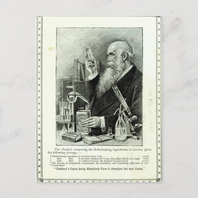 Advertisement for 'Cadbury's Cocoa' Postcard (Front)