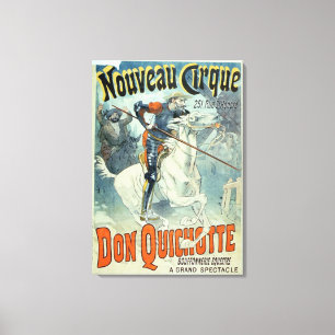 Advertisement for 'Don Quixote, New Circus', Horse Canvas Print