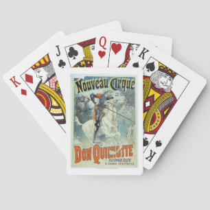 Advertisement for 'Don Quixote, New Circus', Horse Playing Cards
