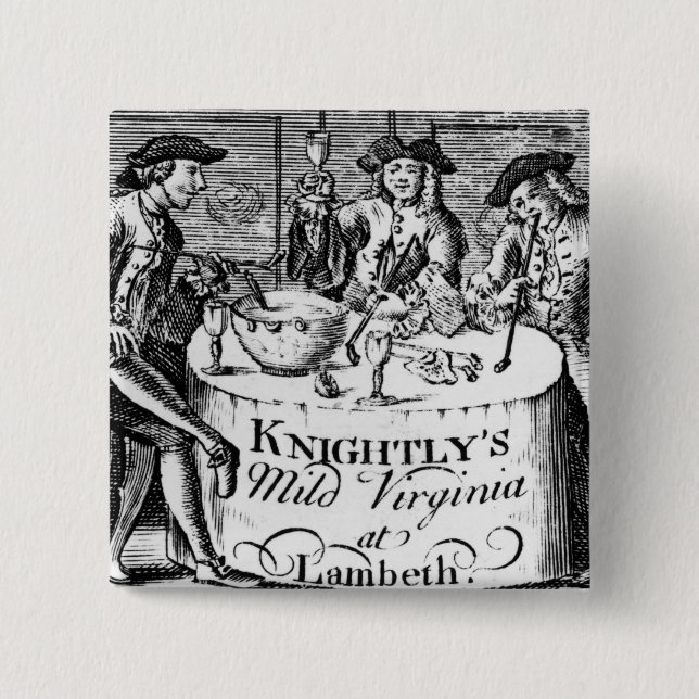 Advertisement for 'Knightly's Mild Virginia 2 Inch Square Button (Front)