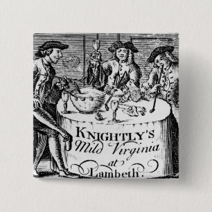 Advertisement for 'Knightly's Mild Virginia 2 Inch Square Button
