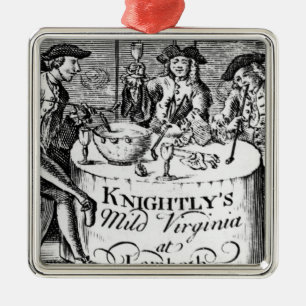 Advertisement for 'Knightly's Mild Virginia Metal Ornament