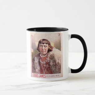 Advertisement for 'Louis James as Richard III' (co Mug