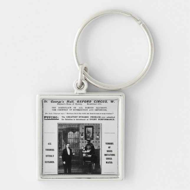 Advertisement for Maskelyne & Devant's Mysteries Keychain (Front)