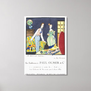 Advertisement for Paul Olmer's Summer Collection, Canvas Print