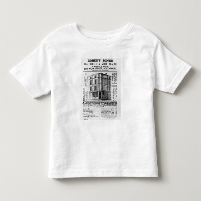 Advertisement for Robert Jones, Tea Toddler T-shirt (Front)