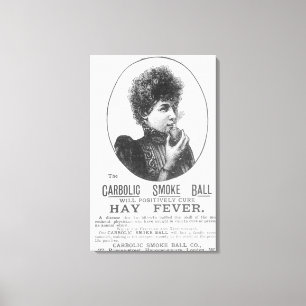Advertisement for the Carbolic Smoke Ball Canvas Print