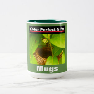Advertisement Hummingbird Nest Two-Tone Coffee Mug