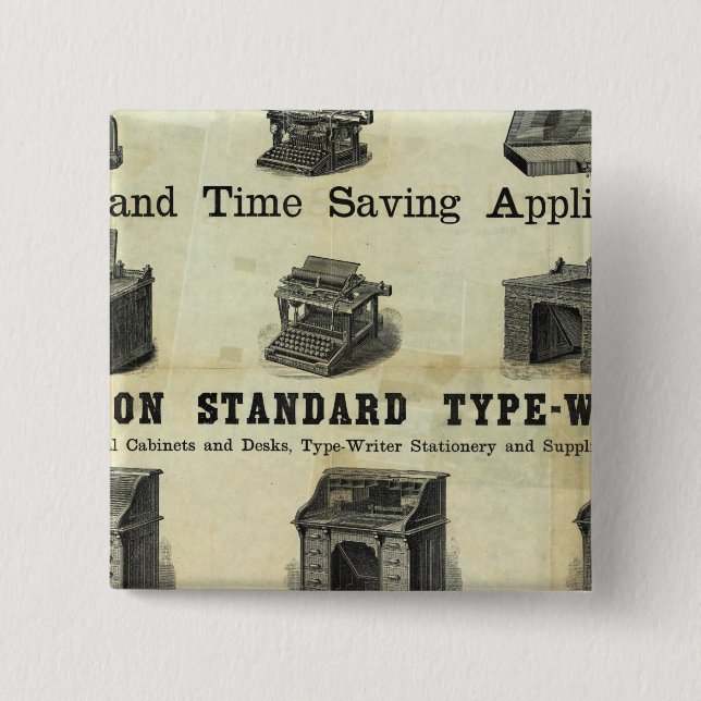 Advertisement with Guide Map 2 Inch Square Button (Front)