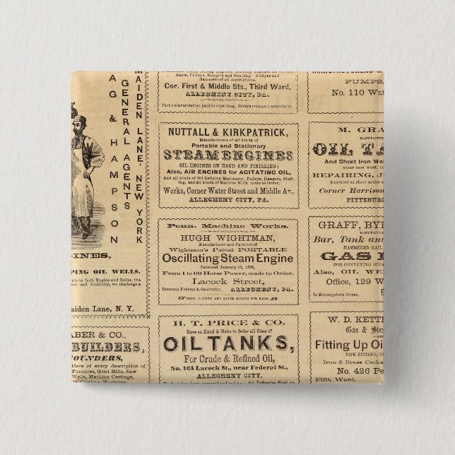 Advertisements 2 Inch Square Button (Front)