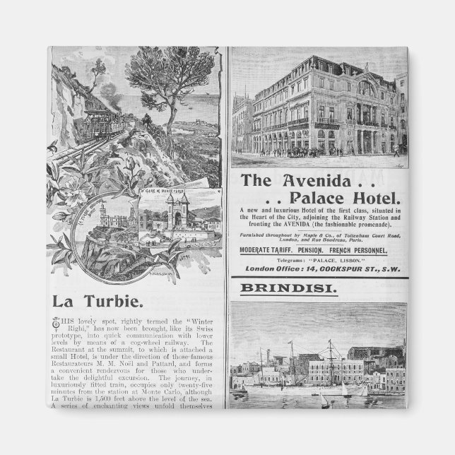 Advertisements for La Turbie Restaurant, Magnet (Front)