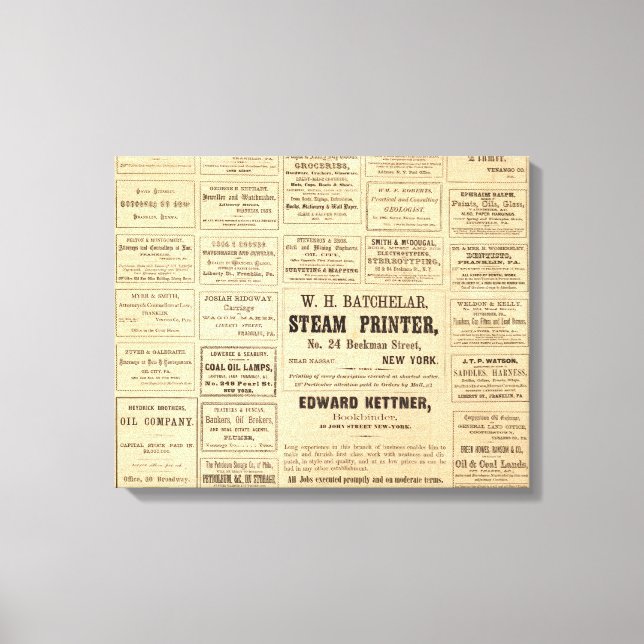 Advertisements for oil canvas print (Front)