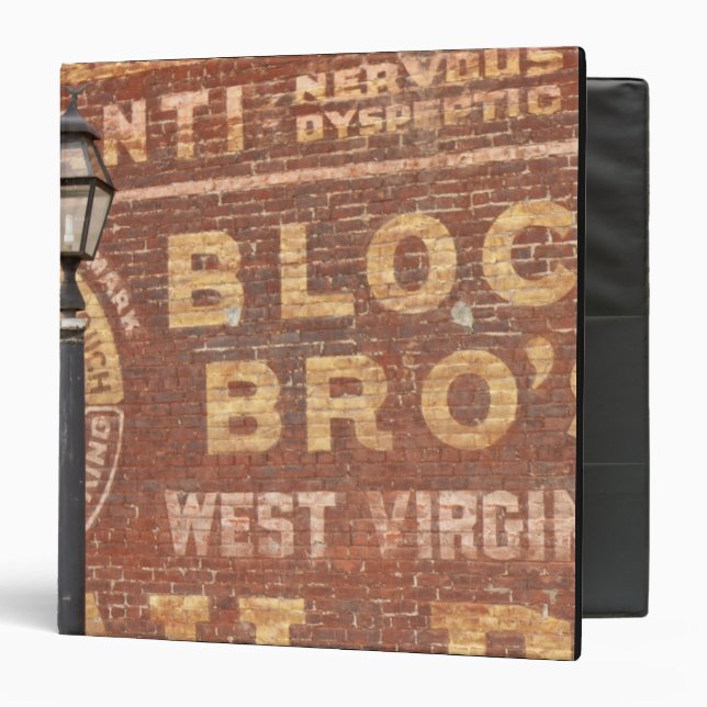 Advertisements on side of building binder (Front/Inside)