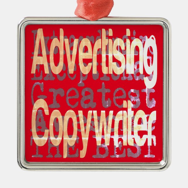 Advertising Copywriter Extraordinaire Metal Ornament (Front)