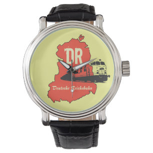 advertising design of the German Reichbahn DDR. Watch