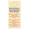 Advertising DOOR HANGER promotion tags