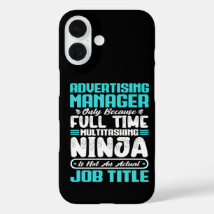 Advertising Manager Job Title Profession Skills iPhone 16 Case