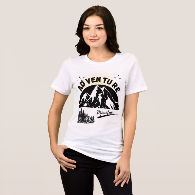 Adveventure Mountain T-shirt  Tri-Blend Shirt (Front Full)