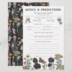 Advice and Predictions Halloween Baby Shower Game