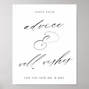 Advice and Well Wishes Wedding Sign