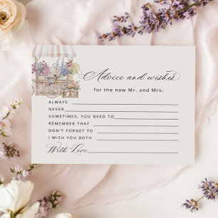 Advice and wishes Off the market Boho Bridal Card