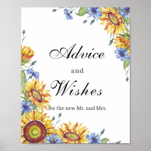 Advice and Wishes Poster Sign