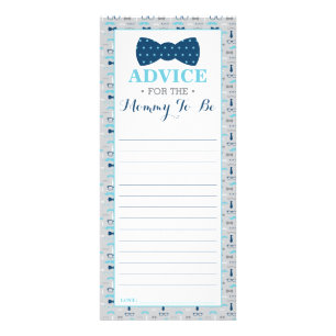 Advice Card for Mommy-to-be, Bow Tie