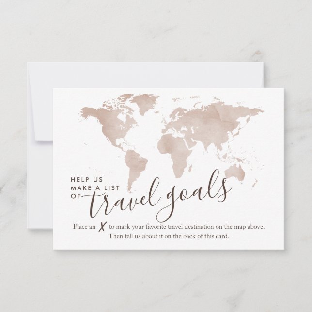 Advice Card Travel Vacation Ideas Suggestions (Front)