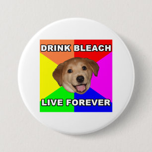 Advice Dog 3 Inch Round Button