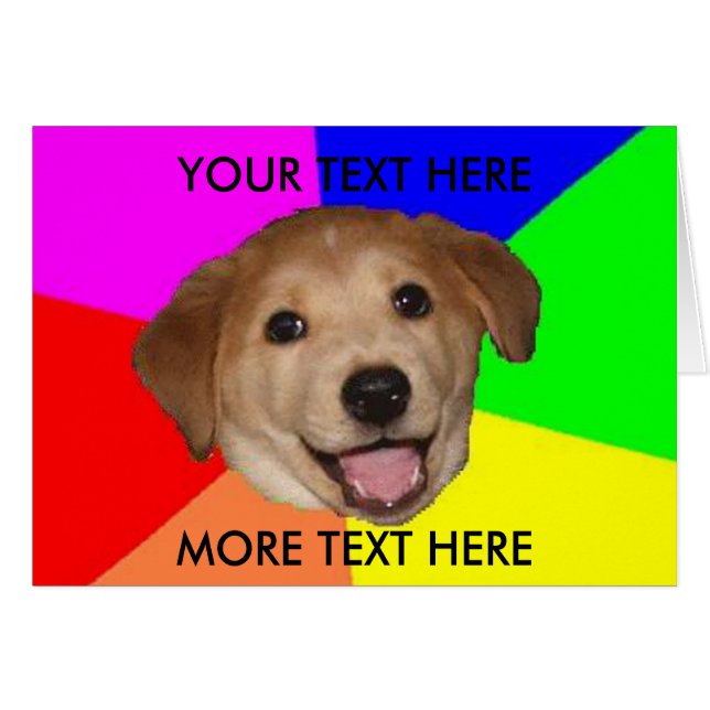 Advice dog template (Front Horizontal)