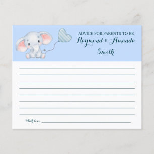 Advice for Mom & Dad Baby Shower Card