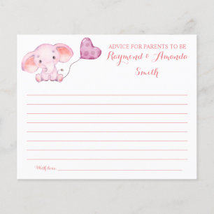 Advice for Mom & Dad Baby Shower Card