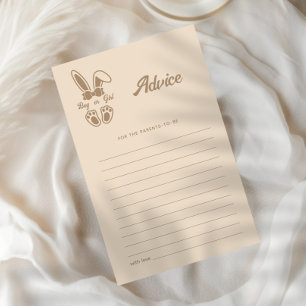 Advice for Parents Bunny Light Beige Gender Reveal