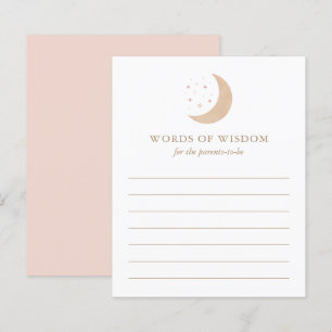 Advice for Parents Over the Moon Baby Shower Game