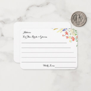 ADVICE FOR THE BRIDE AND GROOM CARD