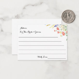 ADVICE FOR THE BRIDE AND GROOM CARD