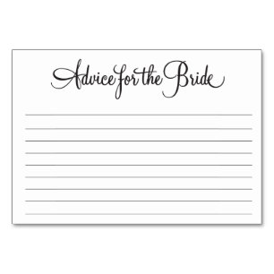 Advice for the Bride Card