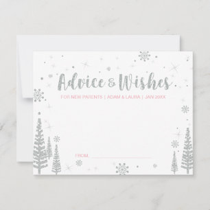 Advice for the mom, parents   Baby Shower Activity Invitation