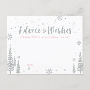 Advice for the mom, parents   Baby Shower Activity Invitation