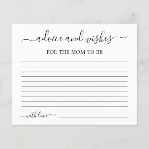 Advice for the Mom to Be card