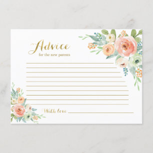 Advice for the mom to be invitation