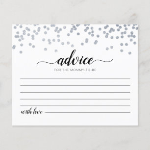 Advice for the Mommy-to-be Card Baby Shower party