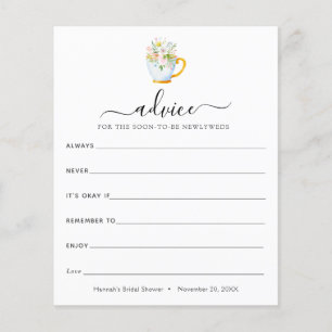 Advice for the Newlyweds Bridal Tea