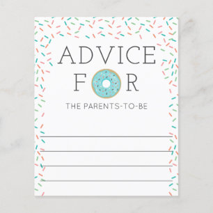 Advice for the Parents Doughnut Baby Shower Game