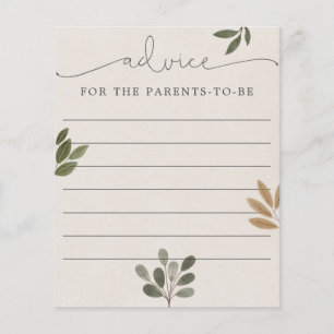 Advice for the Parents-to-be Baby Shower Game